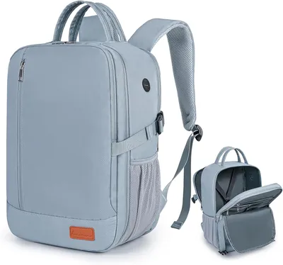 Obrázek produktu pro Batoh do letadla, rozměry 40x20x25 cm, objem 30 litrů, šedě-modré barvy, vhodný jako příruční zavazadlo