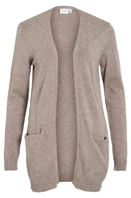 Produktbild von VILA Basic Cardigan Stretch Cozy Knit Feinstrick Jacke mit Taschen VIRIL Größe: L