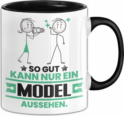 Produktbild von Model Geschenk Tasse So Gut Kann Nur Ein Model Aussehen Geschenkidee Kaffee-Becher (Schwarz)