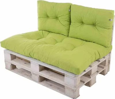 Immagine prodotto di edi Cuscino per pallet da giardino Flocke, verde,