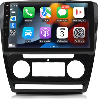 Obrázok produktu pre 2+32G Pre Škoda Octavia 2008-2013 Android13 android Auto rádio GPS Navi BT WiFi DAB carplay SWC FM