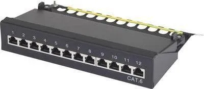 Obrázok produktu pre renkforce 12 Port Netzwerk-Patchpanel CAT 6 1 HE