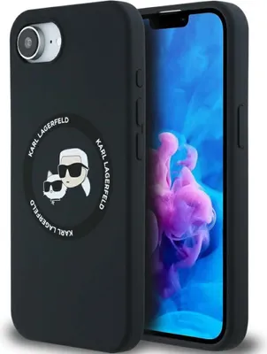 Immagine prodotto di Custodia Karl Lagerfeld Silicone Karl&Choupette Teste Magsafe Do Iphone 16E Czarny