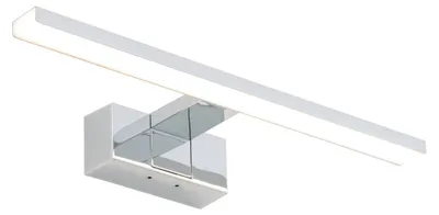 Obrázek produktu pro LED nástěnné svítidlo CEZANNE, chromově bílé, 8 W, teplá bílá, 600 lm, hliník, rozměry: 5,1 × 40 × 12,8 cm, IP44, Nowodvorski Lighting