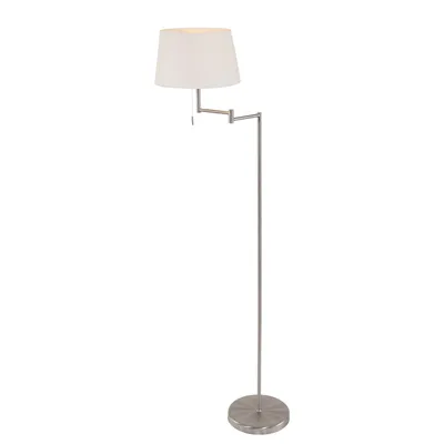 Obrázok produktu pre Mexlite - lampa stojaca - Bella - oceľ - kov látka - čítacia lampa - E27 - 5894ST