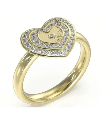 Image de Bague de cœur en or Guess pour femme R-16