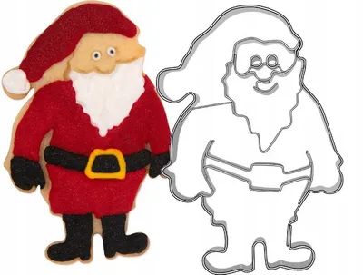 Produktbild von EkoForemki Nikolaus Plätzchenausstecher Weihnachtsmann 8,8 cm