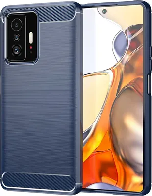 Produktbild von König Design Hülle kompatibel mit Xiaomi 11T Kunststoff Soft Handyhülle - Handy Case Blau