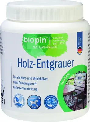 Produktbild von Biopin Naturfarben Holz-Entgrauer 1 L farblos