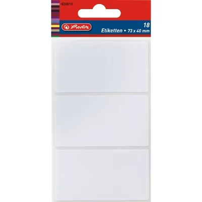 Produktbild von herlitz Büroetiketten - weiß - 36 x 82 mm