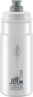Produktbild von Elite Trinkflasche Jet Green 550ml klar grau Biokunststoff