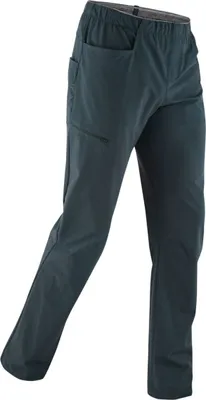 Dunkelgraue Kletter- und Boulderhose "Me Radar Pants" von Edelrid mit seitlichen Taschen.