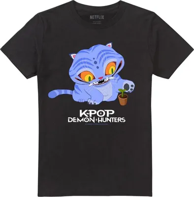 Immagine prodotto di K-Pop Demon Hunters - Maglietta "Cute" per uomo/donna unisex TV20277 (M) (Nero)