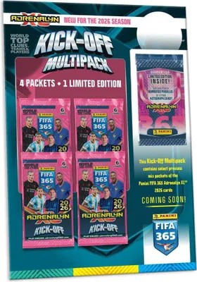 Zdjęcie produktu dla Panini FIFA 365 2025/26 TC Adrenalyn XL - KICK-OFF MULTIPACK