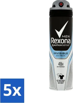 Produktbild von Rexona Men - Invisible Ice Fresh - Deodorant Spray - 150 ml - Vorteilspack - 5 Stücke