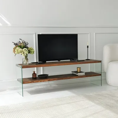 Produktbild von Skye Decor, Aqua TV - Chesnut, TV-Schränke, Natürlich, Glas, 140 x 45 x 35 cm