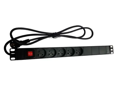 Obrázek produktu pro Alantec PZ051U, 1,8 m, Černá, 5 AC zásuvky / AC zásuvek, 230 V, 16 A
