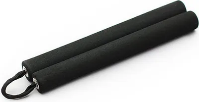 Image de Éponge nunchaku, PVC, noir, entraînement de kung-fu pour enfants, débutants, maternelle, exercices matinaux avec corde