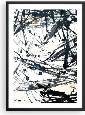 Produktbild von Gerahmtes Poster - Schwarzer Rahmen - Abstraktion modern - 50x70 cm - Wand Bild - Wanddeko - Wandbilder - Kunstposter - Wandposter - Bilderrahmen - Bilder - Kunstdruck - Wandbild - P2BPA50x70-3442