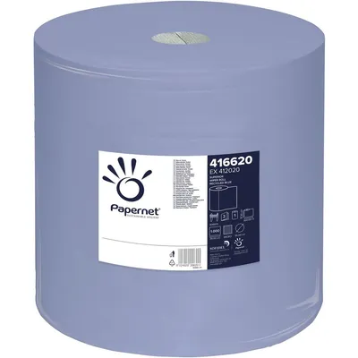 Produktbild von Papernet Industriepapier / Blaurolle 416620, 360m, 3-lagig - B07JQQJ2FF  | Rolle (1000 Blätter)
