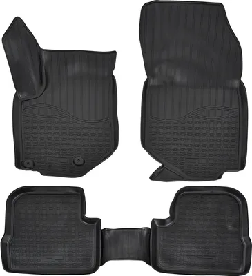 Produktbild von NORM LINERS | 3D Gummimatten Auto Matten Fussmatten Kompatibel mit Peugeot 208 2 ab 2019, Individuelle Passform mit Hohem Rand cca 4-5cm, Allwetter,