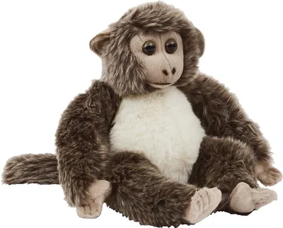 Image de Peluche WWF - Bébé singe gris-brun (23cm) Peluche authentique Petit singe