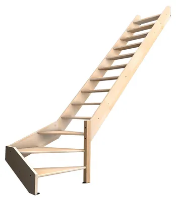 Immagine prodotto di NOSTRA - Scala in legno a chiocciola a destra (faggio)