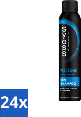 Produktbild von SYOSS - Volume Dry Shampoo - Shampoo - Für mehr Volumen - 200 ml - Vorteilspack - 24 Stücke