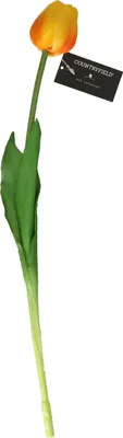 Produktbild von Kunstblume Tulipa Tulipa - 44 cm - gelb/fuchsia - Real Touch - kunstliche Seidenblumen