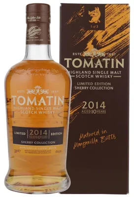Produktbild von Tomatin 10 Jahre - Manzanilla Cask - Sherry Collection - Highland Single Malt Scotch Whisky