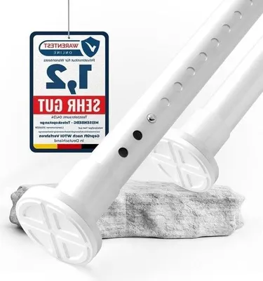 Produktbild von Gardinenstange Ausziehbar Ohne Bohren 260-310 cm Edelstahl Duschstange - Ø32mm - Teleskop - Badgarderobe