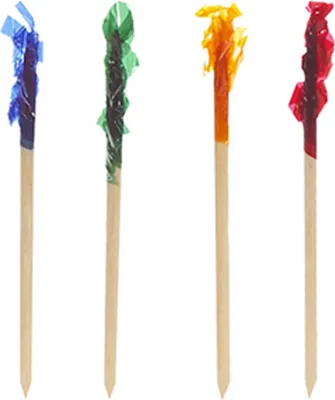 Produktbild von Papstar Deko Picker Partypicker Frills sortiert 6.8cm 1000 Stück