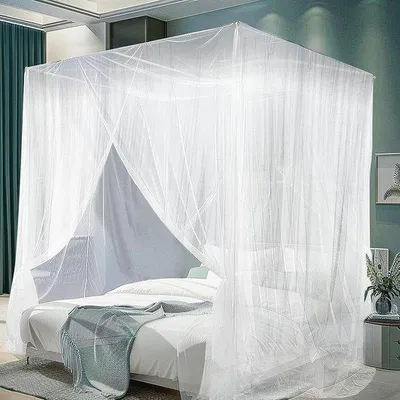 Produktbild von Famanu Moskitonetz 200 x 220 cm - Schutz gegen Insekten und Mücken - Ideal für Outdoor und Reisen