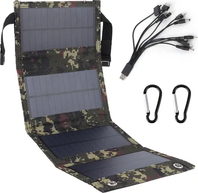 Obrázok produktu pre 20W skladací solárny panel prenosná nabíjačka monokryštalického kremíka USB výstup IP65 vodotesný