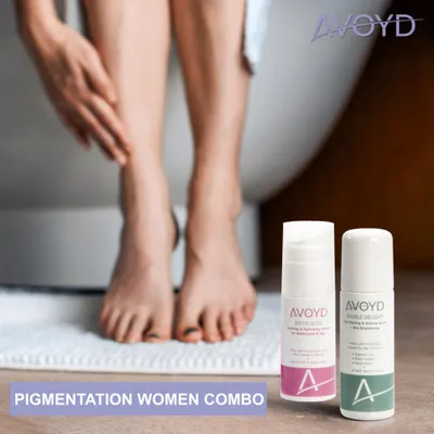 Produktbild von AVOYD Pigmentation Pflegeset Frau – gegen Pigmentflecken, eingewachsene Haare & Rasierirritationen nach der Haarentfernung