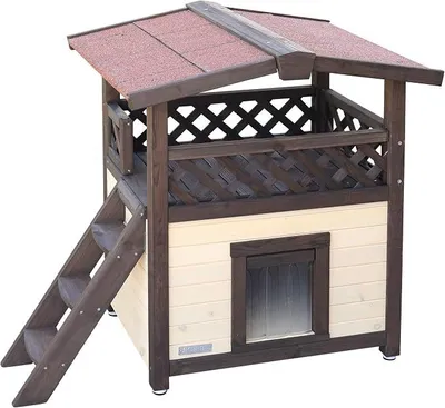 Imagen del producto de Silecomplaza, casa para gatos "4 Estaciones", modelo Deluxe, 88x57x77 cm