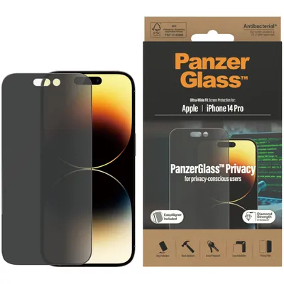 Image de PanzerGlass ® Privacy Screen Protector iPhone 14 Pro | Ultra-Wide Fit w. EasyAligner