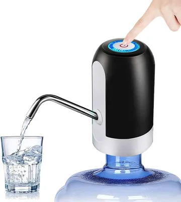 Produktbild von Wasserpumpe Wasserspender Elektrischer Wasserspender USB Trinkwasser Dispenser für Flaschen Kanister Schwarz