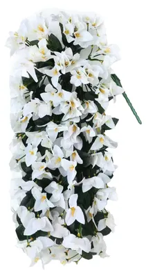 Produktbild von Künstliche Bougainvillea-Blume, künstliche Hängeblume für den Außenbereich, lange Ranken, Kunstblume für Haustür, Veranda, Pflanzkübel, Urne, Terrasse, Balkon