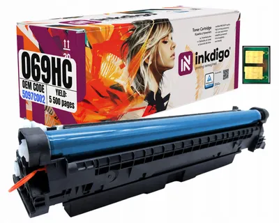 Produktbild von Inkdigo Toner 069HC für Canon i-SENSYS LBP-673Cdw, MF752Cdw, MF754Cdw – Cyan, 5500 Seiten,, KI-generiertes Bild