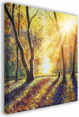 Zdjęcie produktu dla OBRAZ NA PŁÓTNIE 037 Jesienne słońce 40x40cm