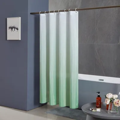 180x180 cm Anti-Schimmel Duschvorhang für Badezimmer - Wasserdicht, Waschbar - Weiß bis Grün