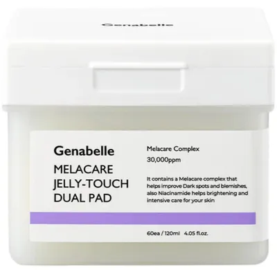 Produktbild von Genabelle - Melacare Jelly Touch Dual Pad, 60 Stück leuchtende Gesichtspads