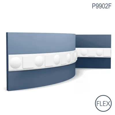 Zdjęcie produktu dla Orac Decor P9902F, listwa ścienna, listwa dekoracyjna, elastyczna listwa, sztukateryjna listwa, 2 metry