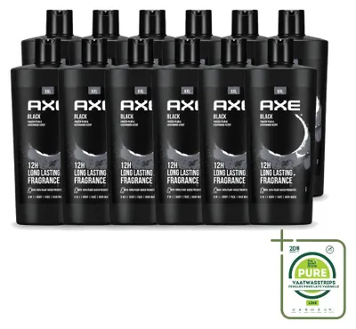 Obrázok produktu pre 12 kusov sprchového gélu AXE Black – 700 ml – veľké balenie