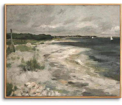 Zdjęcie produktu dla Obrazy na płótnie w drewnianej ramie, wymiar 40x60 cm, przedstawiające krajobraz wybrzeża, dekoracja ścienna