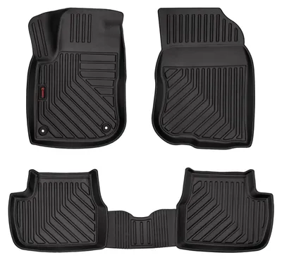Image de Tapis de sol en caoutchouc pour Peugeot 2008 I 2013-2019 (crossover) – 4 pièces, noirs, sur mesure