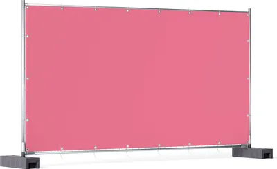 Produktbild von Wallario XXL Outdoor-Poster für Garten oder Balkon, Motiv Pastellrot, in ca. 340 x 173 cm