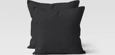 Produktbild von Jersey Kissenhüllen 2er Set 100% Baumwolle superweich Kopfkissenhülle Bettkissenbezug Kopfkissenbezug Kissenbezg 40x40 cm, Farbe:schwarz