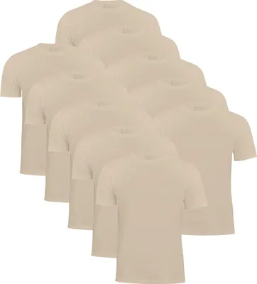 Produktbild von Cotton Prime® 10er Pack T-Shirt Basic O-Neck L Beige